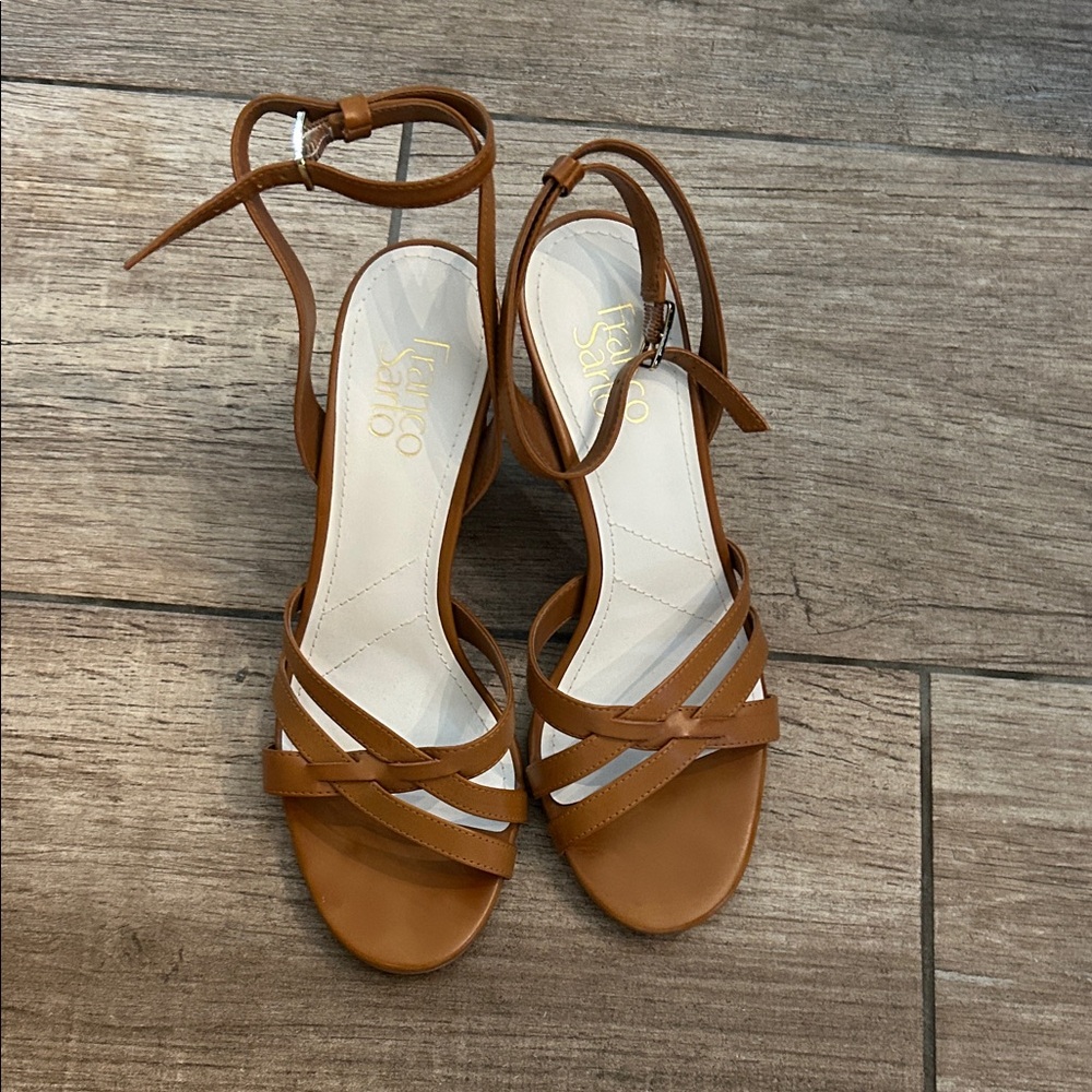 Franco Sarto Tan Strappy Sandals